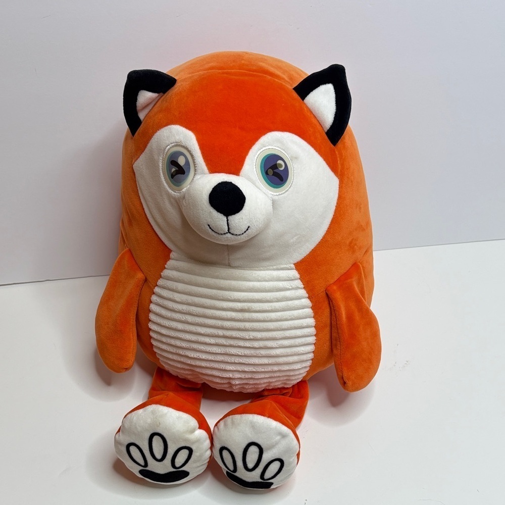 Hug Fun Flip Eye Fox Plush Lenticular Orange Stuffie
